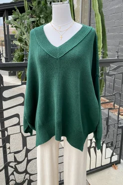 Reverse Stitch Knit Sweater by For Good