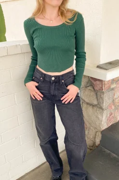 Ribbed Long Sleeve Top