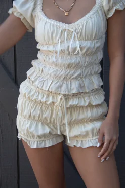 Ruched Bloomer Shorts