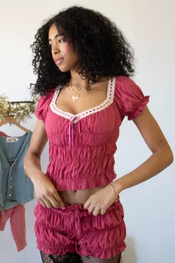 Ruched Bloomer Shorts