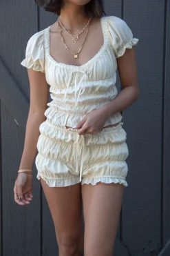 Ruched Bloomer Shorts