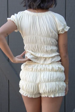 Ruched Bloomer Shorts