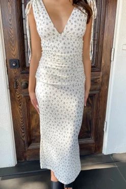 Ruched Waist Midi Dress