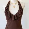 Ruffle Halter Top