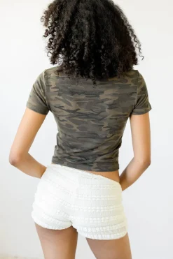 Ruffle Mini Shorts