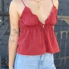 Ruffled Babydoll Top