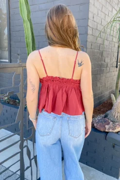 Ruffled Babydoll Top