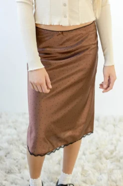 Satin Midi Skirt