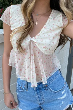 Sheer Stretch Lace Top