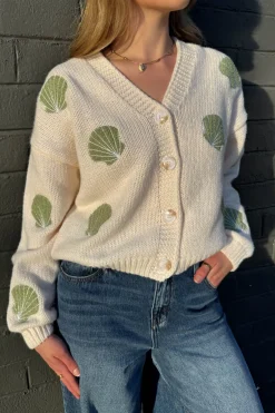 Shell Knit Cardigan