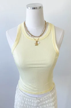 Sleeveless Ribbed Top