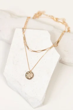 Snake Pendant Layered Necklace