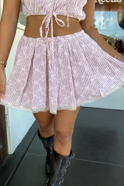 Striped Mini Skirt