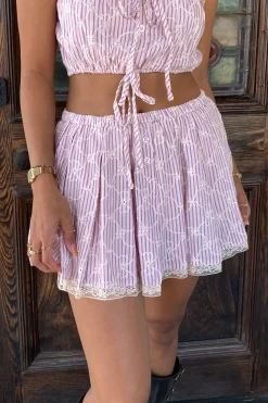 Striped Mini Skirt