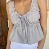 Striped Sleeveless Top