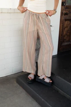 Striped Wide Leg Pants