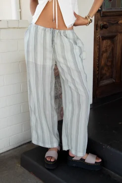 Striped Wide Leg Pants