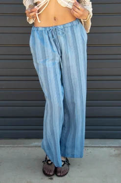 Striped Wide Leg Pants