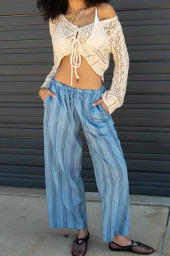 Striped Wide Leg Pants