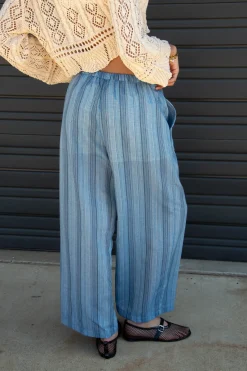Striped Wide Leg Pants