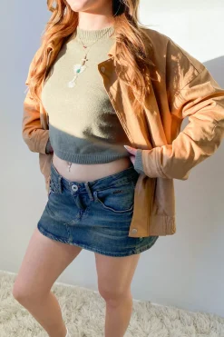 Suede Collared Jacket
