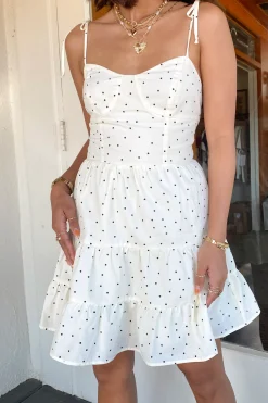 Swiss Dot Mini Dress
