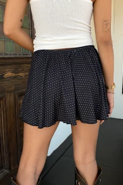 Swiss Dot Mini Skirt