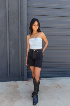 The Fave Basic Pointelle Tube Top