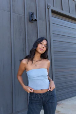 The Fave Basic Pointelle Tube Top