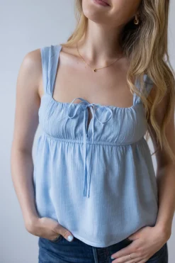 Tie Front Babydoll Tank