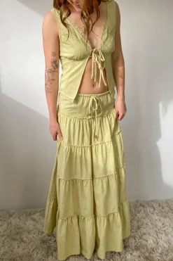Tiered Maxi Skirt