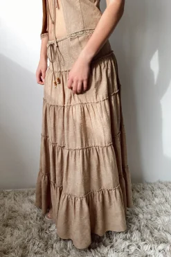 Tiered Maxi Skirt