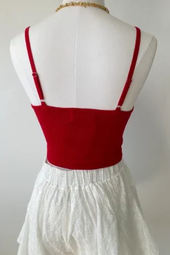 USA Knit Graphic Cami Top