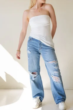 Vintage Low Rise Distress Jeans by Nectar Premium Denim